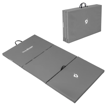 Сива гимнастическа постелка 197x100x5 THUNDER