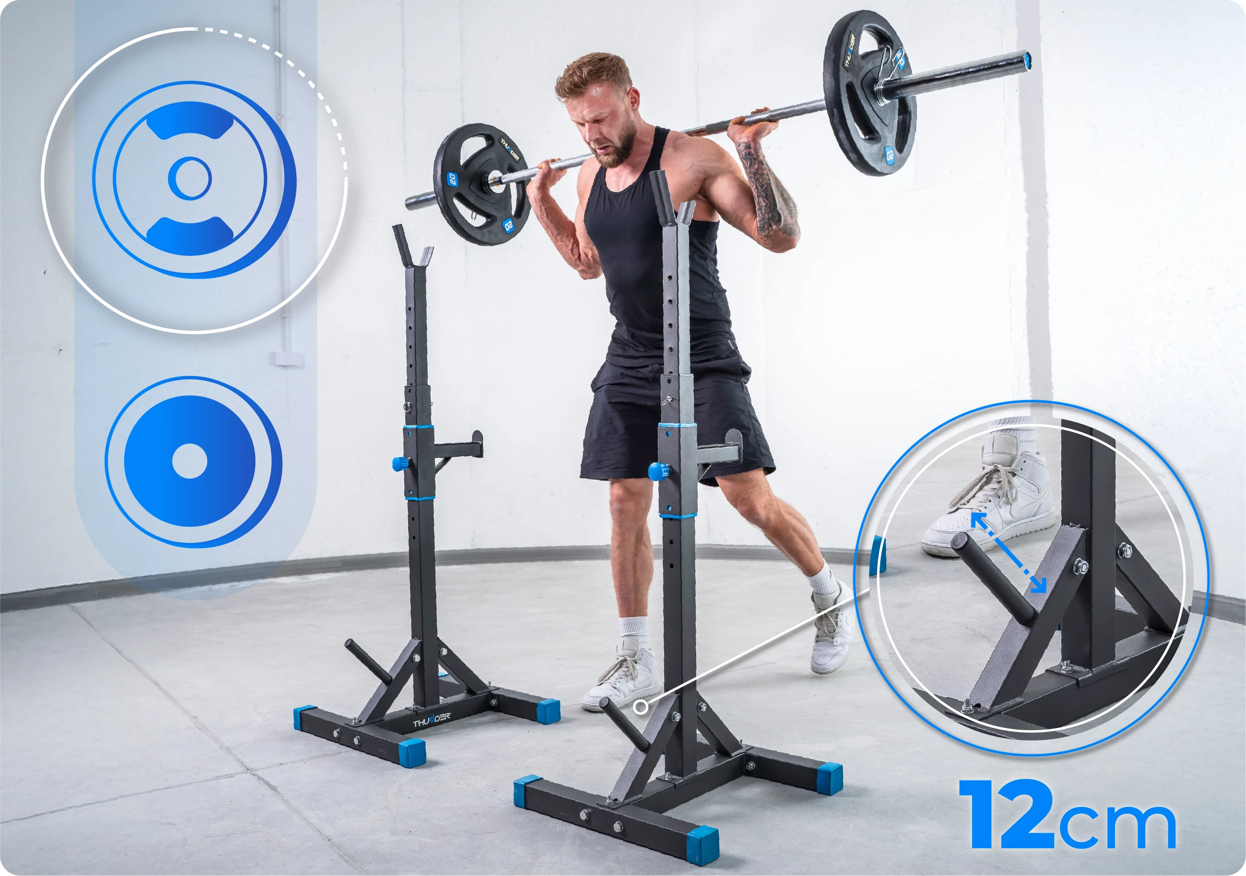 Регулируема височина на стойките PRESA