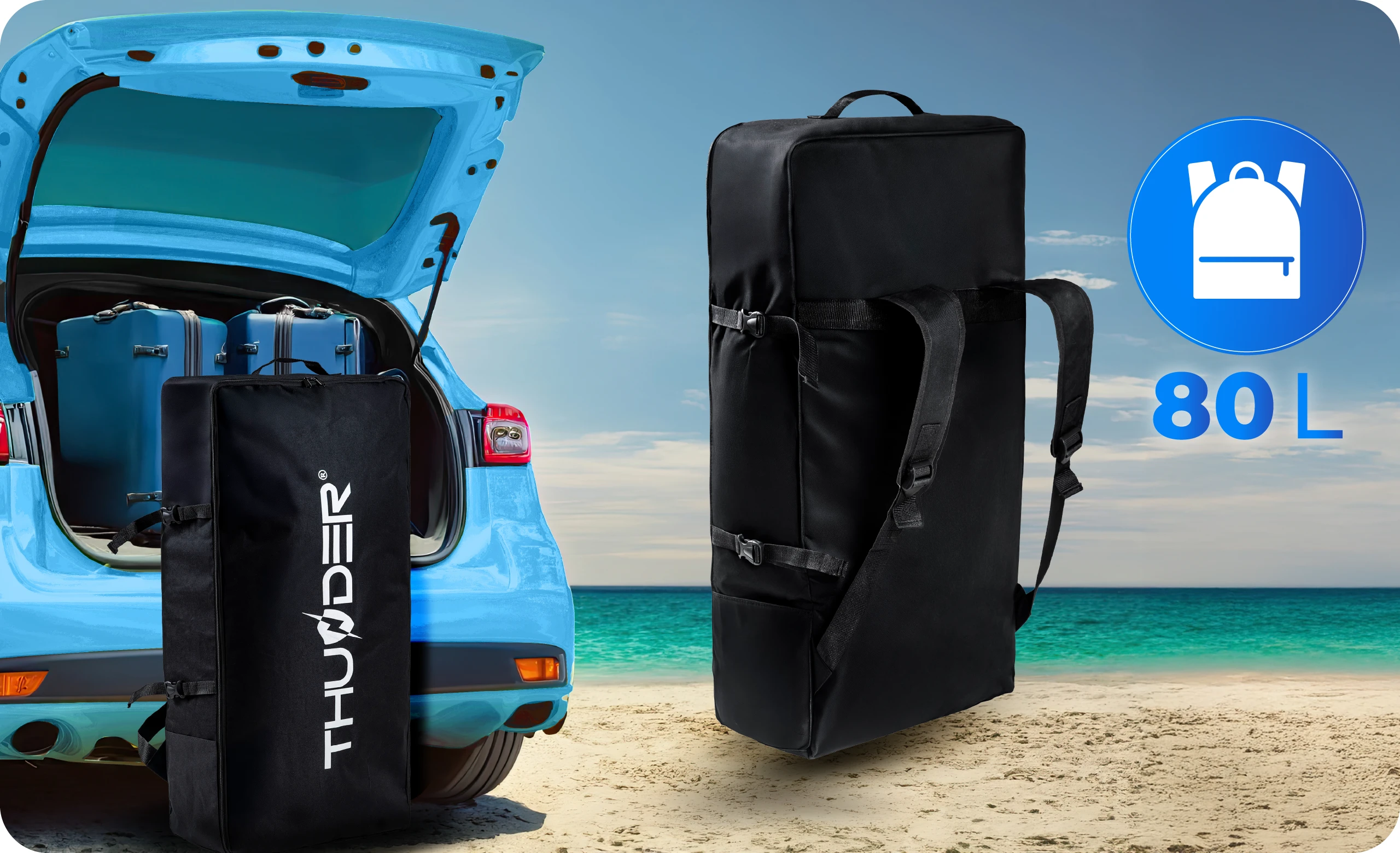 Удобен транспорт на SUP MARIS