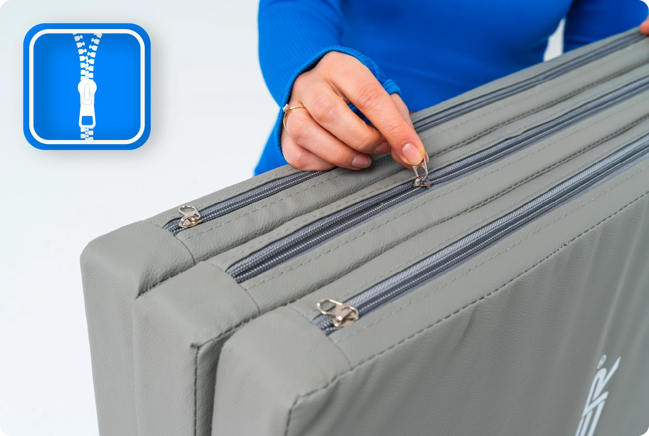 Rozpinany zamek materaca