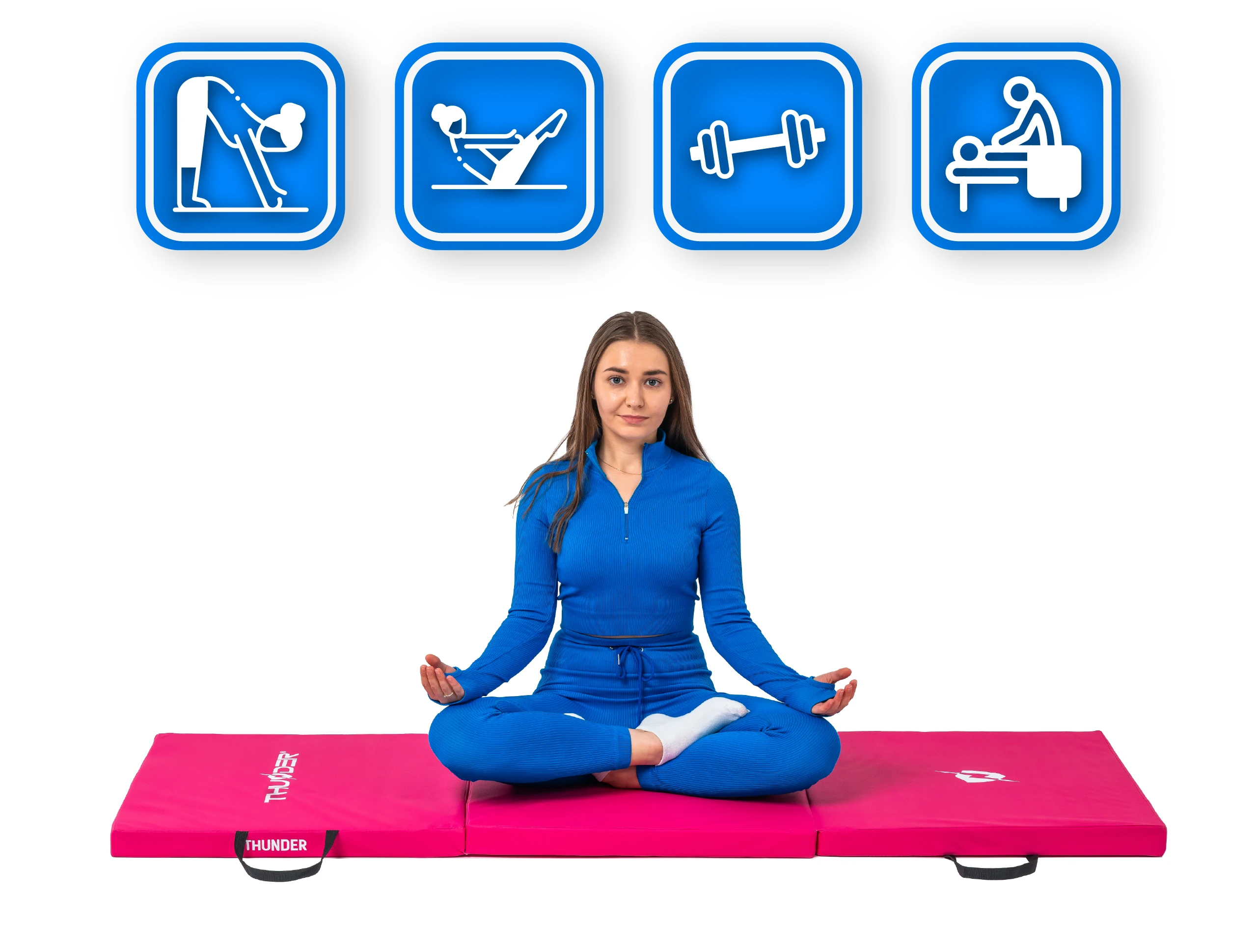 Materac gimnastyczny MG-01-PINK marki Thunder