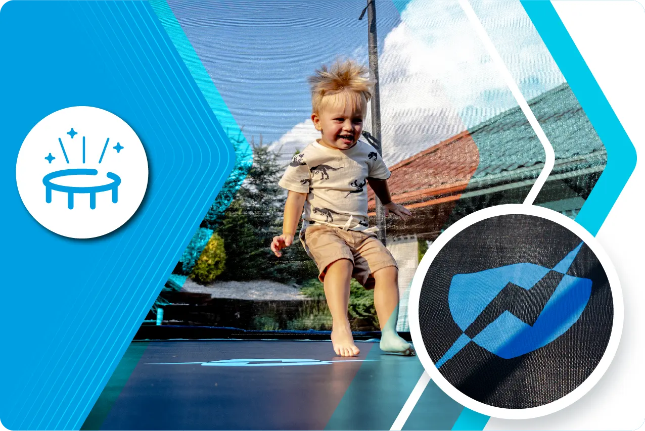 W zestawie z trampoliną Thunder 8ft