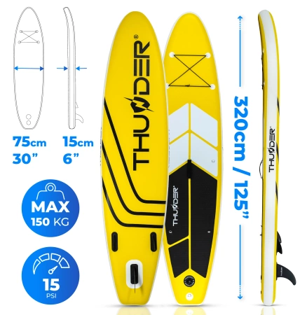 SUP дъска 320cm THUNDER COAST YELLOW