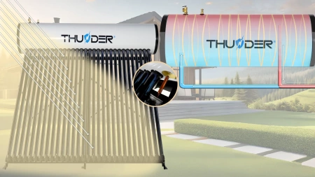 Соларен колектор под налягане с резервоар THUNDER 300 L BLACK