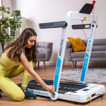 Електрическа бягаща пътека THUNDER RACE-WHITE