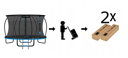 Батут THUNDER INSIDE ULTRA 12FT (366 cm) BLUE