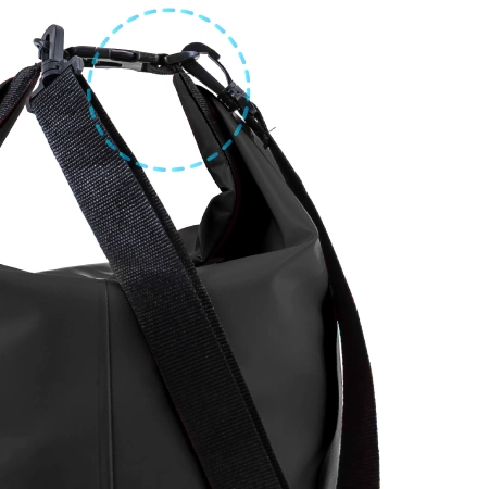 Черна водоустойчива чанта 10 L THUNDER