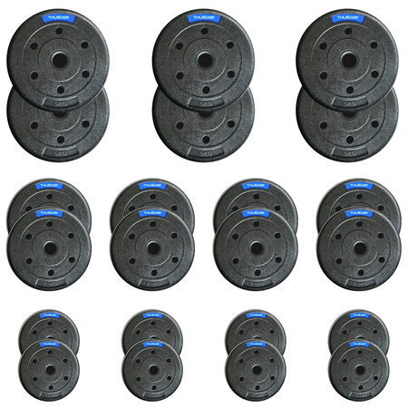 Комплект битумни тежести марка THUNDER 6x5 kg + 8x2,5 kg + 8x1,25 kg