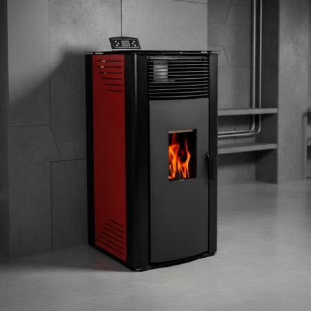 Пелетна камина GAREN RED 15 kW 