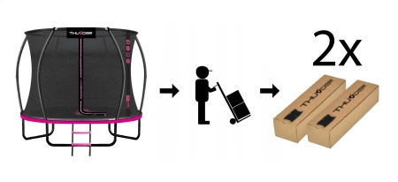 Батут THUNDER INSIDE ULTRA 10FT (305 cm) PINK