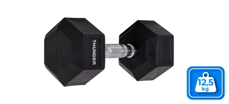 Шестоъгълен дъмбел 12,5 kg THUNDER