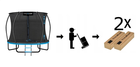 Батут THUNDER INSIDE ULTRA 8FT (244cm) BLUE