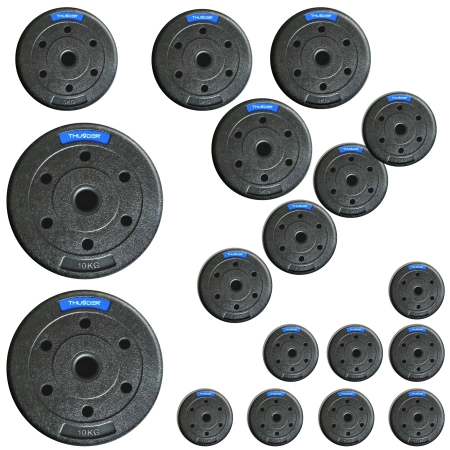 Комплект битумни тежести марка THUNDER 2x10 kg + 4x5 kg + 4x2,5 kg + 8x1,25 kg