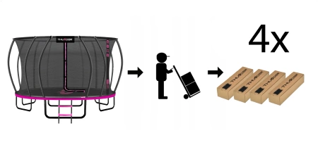 Батут THUNDER INSIDE ULTRA 16FT (488 cm) PINK