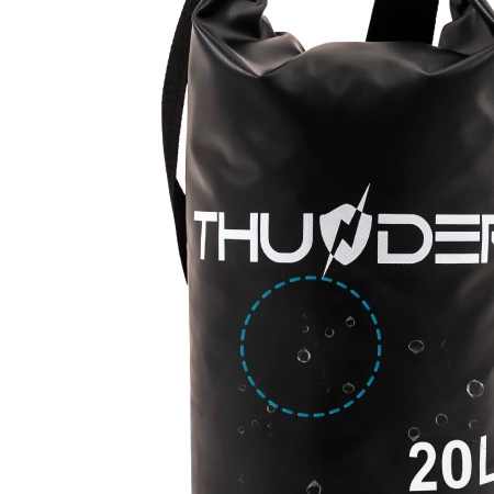Черна водоустойчива чанта 20 L THUNDER