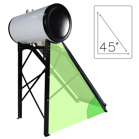 Соларен колектор под налягане с резервоар THUNDER 100 L BLACK