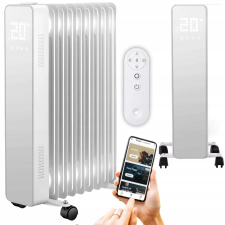 Маслен радиатор THUNDER SIMPLE-WHITE 2500W