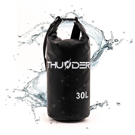 Черна водоустойчива чанта 30 L THUNDER