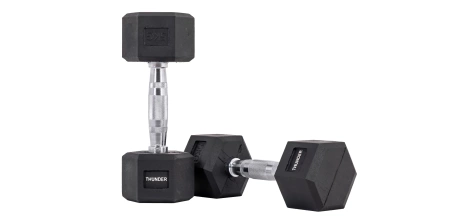 Шестоъгълен дъмбел 5 kg THUNDER