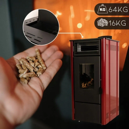 Пелетна камина SOPHIA RED 8,1 kW