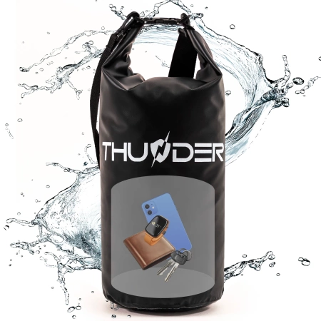 Черна водоустойчива чанта 30 L THUNDER