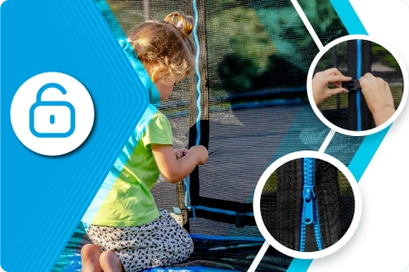 Батут THUNDER INSIDE ULTRA 8FT (244cm) BLUE