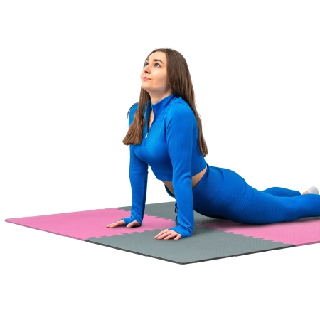 Розов-сив пъзел за упражнения 60x60cm THUNDER