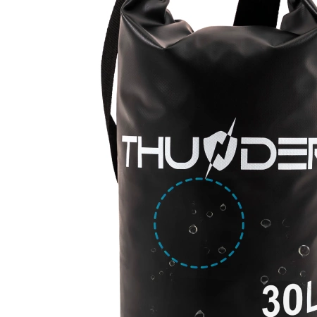Черна водоустойчива чанта 30 L THUNDER