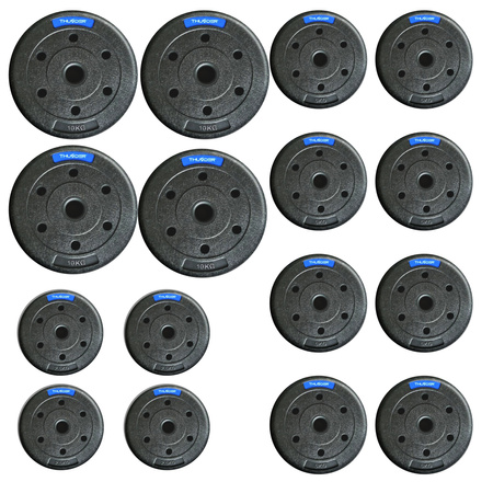 Комплект битумни тежести марка THUNDER 4x10 kg + 8x5 kg + 4x2,5 kg