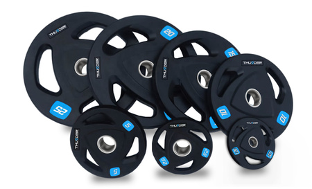 комплект олимпийски тежести THUNDER 4x1,25 kg