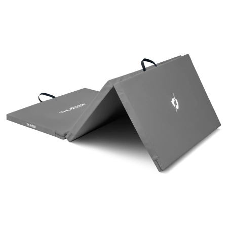 Сива гимнастическа постелка 197x100x5 THUNDER