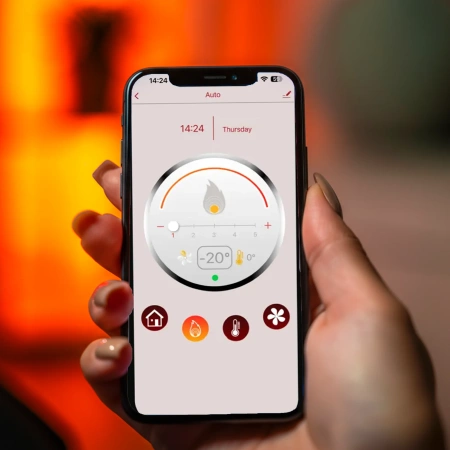 Пелетна камина ARIA RED 12 kW