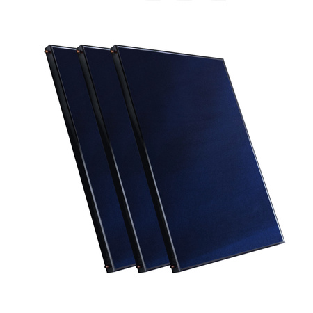 Соларен комплект с три плоски слънчеви панела от 2,5 m² , без соларен кабел и без резервоар