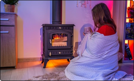 Чугунена печка на дърва MITRA 7 kW