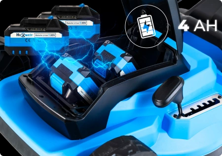 Акумулаторна косачка Hexwelt HW-KA-40 40cm 40V 8Ah