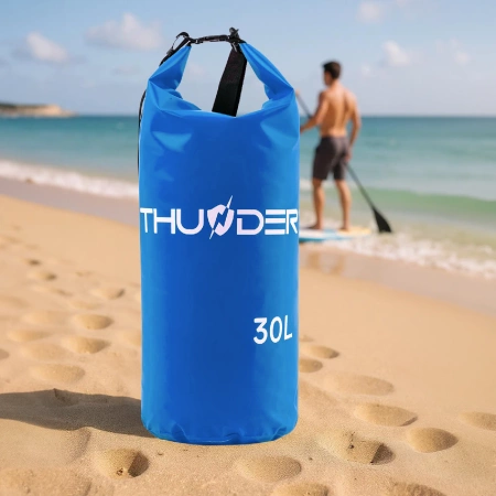 Синя водоустойчива чанта 30 L THUNDER