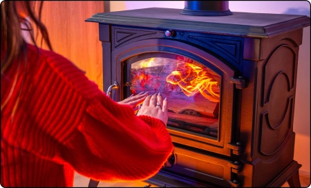 Чугунена печка на дърва WESTA 17 kW