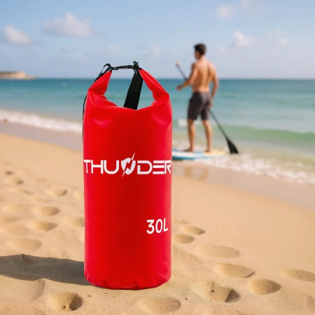 Червена водоустойчива чанта 30 L THUNDER