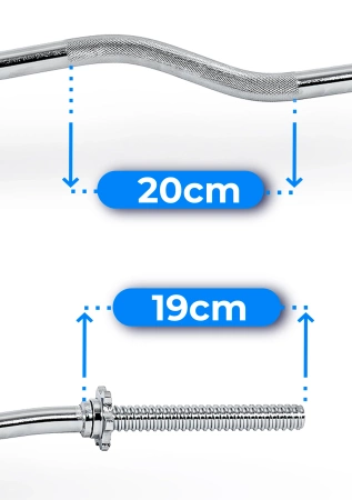 Леко извит винтов лост 120 cm 30 mm THUNDER
