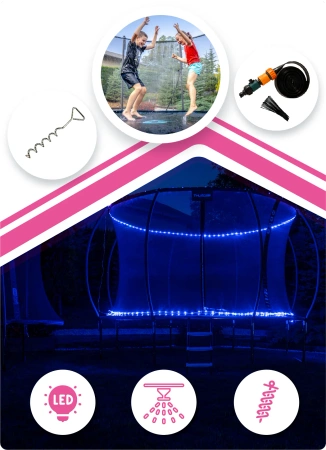 Батут THUNDER INSIDE ULTRA 16FT (488 cm) PINK