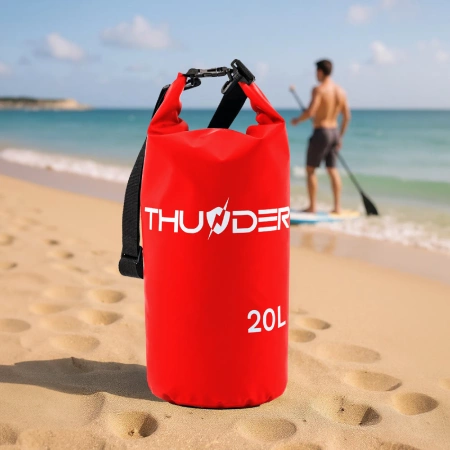 Червена водоустойчива чанта 20 L THUNDER