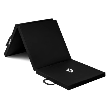 Черна гимнастическа постелка 180x60x5 THUNDER