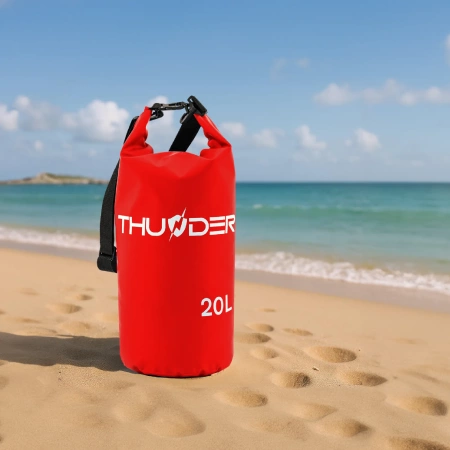 Червена водоустойчива чанта 20 L THUNDER
