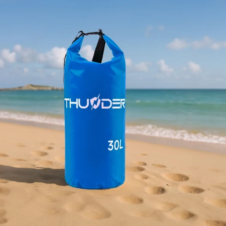 Синя водоустойчива чанта 30 L THUNDER