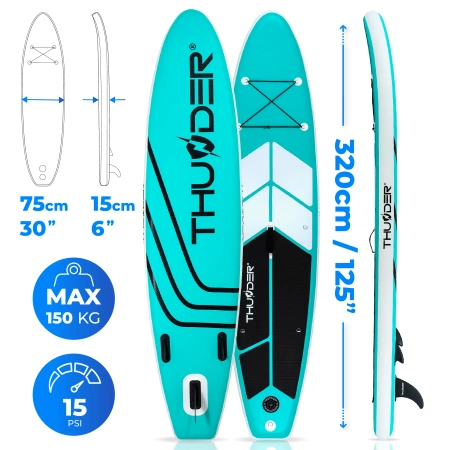 SUP дъска 320cm THUNDER COAST MINT